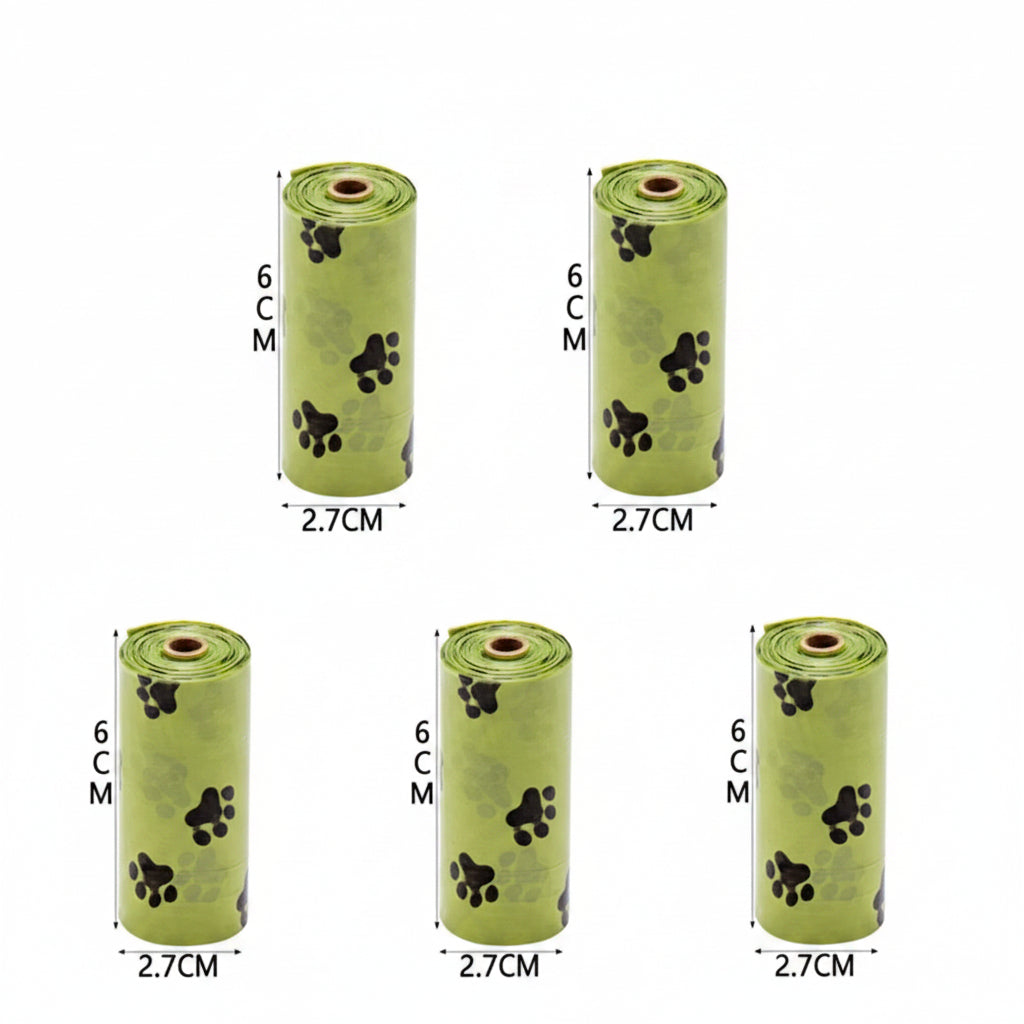 Portable Dog Pooper Scooper Outdoor Pet Waste Pick-Up Cleaner Built-In Garbage Bag Handheld Pet Poop Grabber No Touch Design